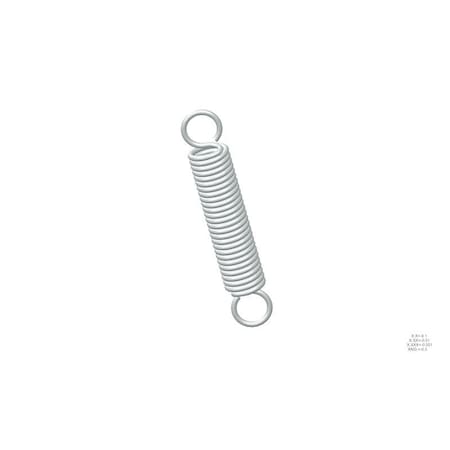 Extension Spring, O=1.000, L= 5.50, W= .135